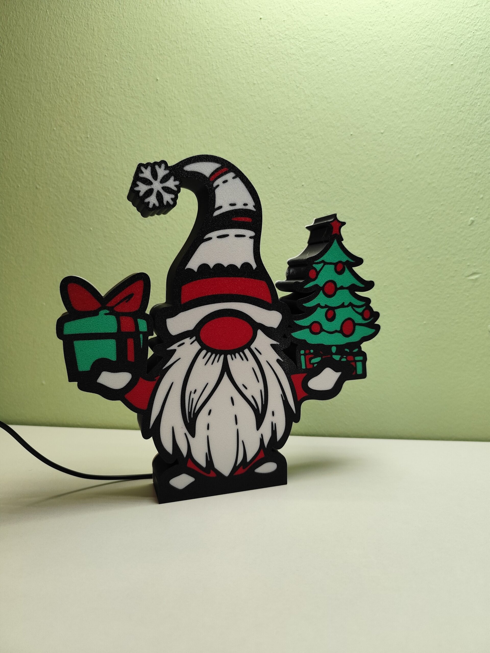 Lampara 3D Papá Noel - 2